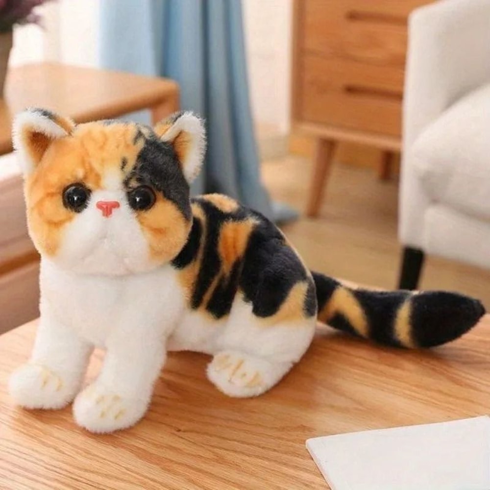 Lifelike American Shorthair Plush Cat 6