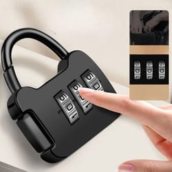 2 pack zinc alloy 3 digit combination padlocks