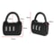 2 Pack Zinc Alloy 3 Digit Combination Padlocks 3