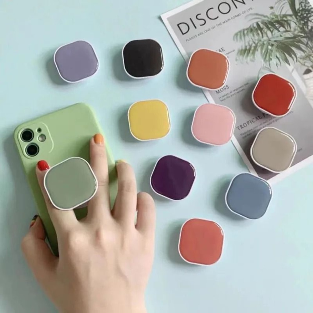 Cute 360 Degree Rotatable Square Phone Grip 5