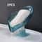 2 Pack Leaf Design Self Draining Soap Box 0