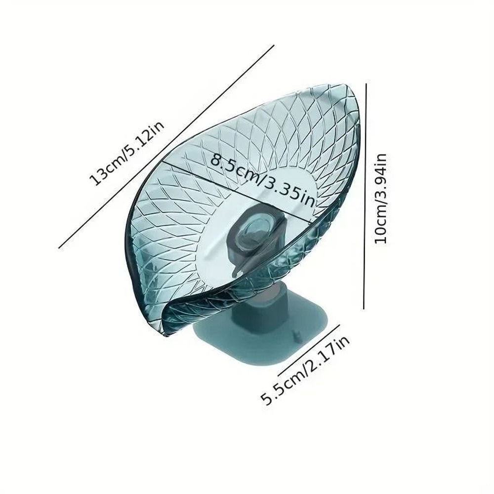 2 Pack Leaf Design Self Draining Soap Box 2