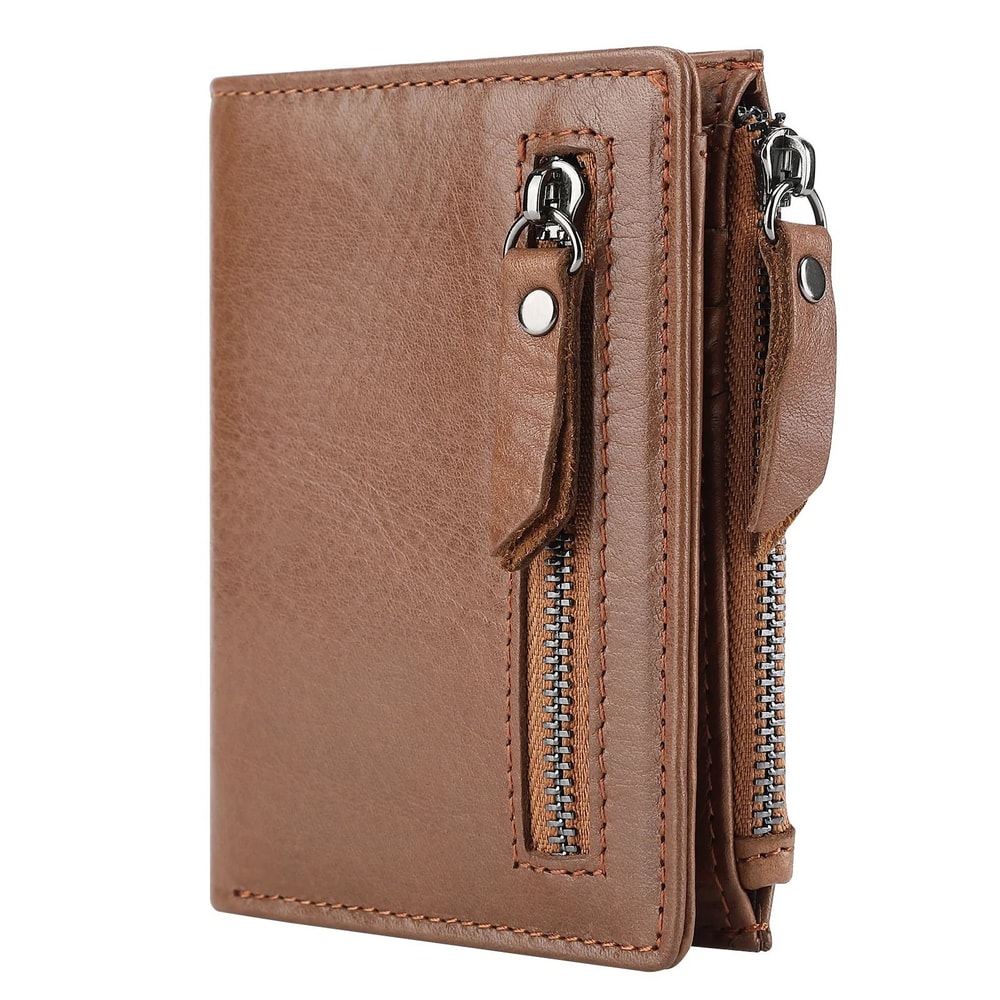 Vintage Genuine Cow Leather RFID Mens Wallet 5