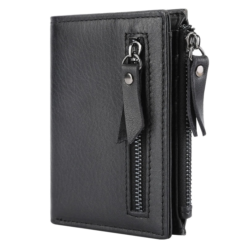 Vintage Genuine Cow Leather RFID Mens Wallet 6