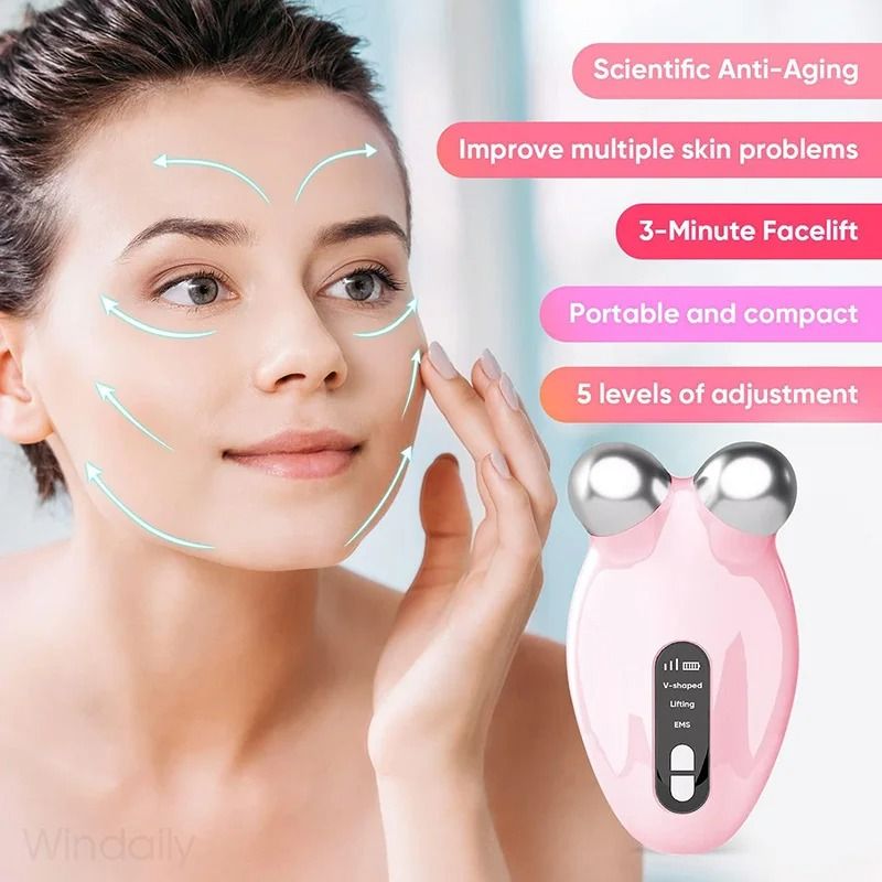 Microcurrent Facial Sculpting Roller Device 1