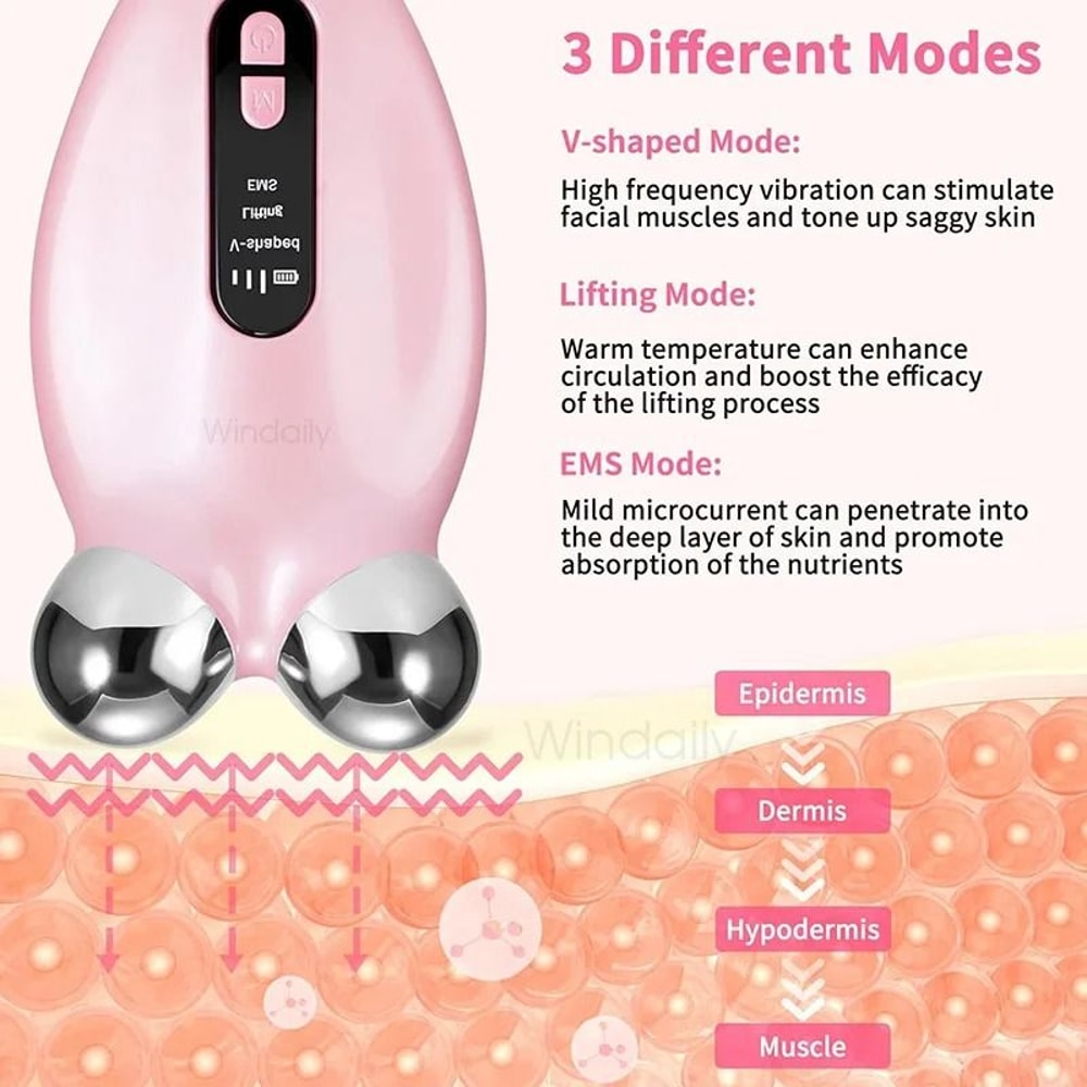 Microcurrent Facial Sculpting Roller Device 3