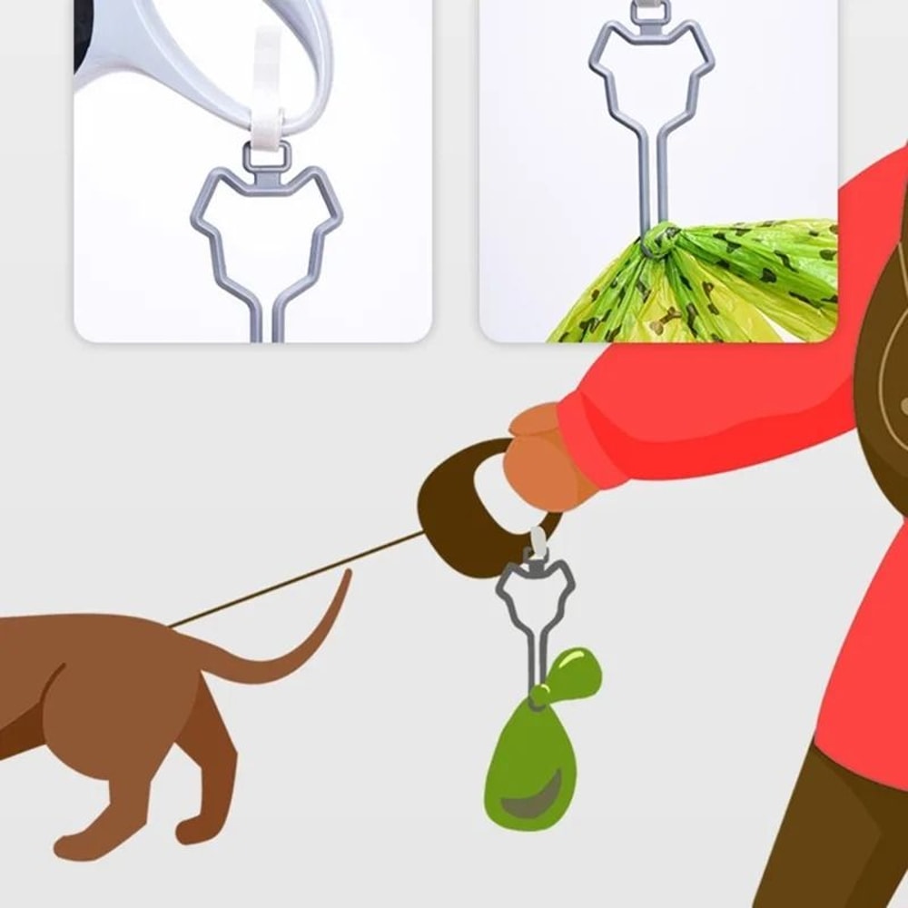 Universal Hands Free Pet Waste Carrier Clip 3