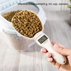 digital precision pet food scale scoop