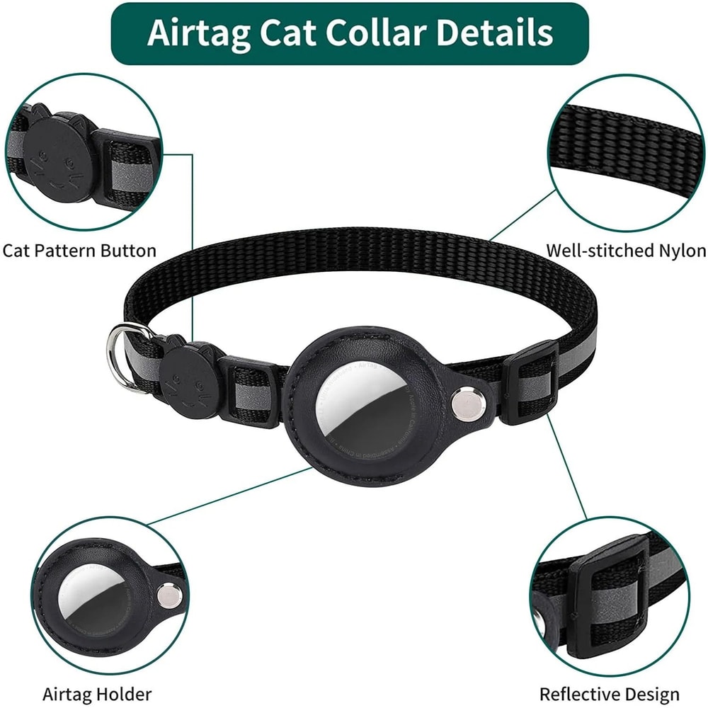 Reflective Safety Tracker Collar With Integrated Case 1