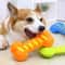 Heavy Duty Squeaky Rubber Bone Chew Toy 4