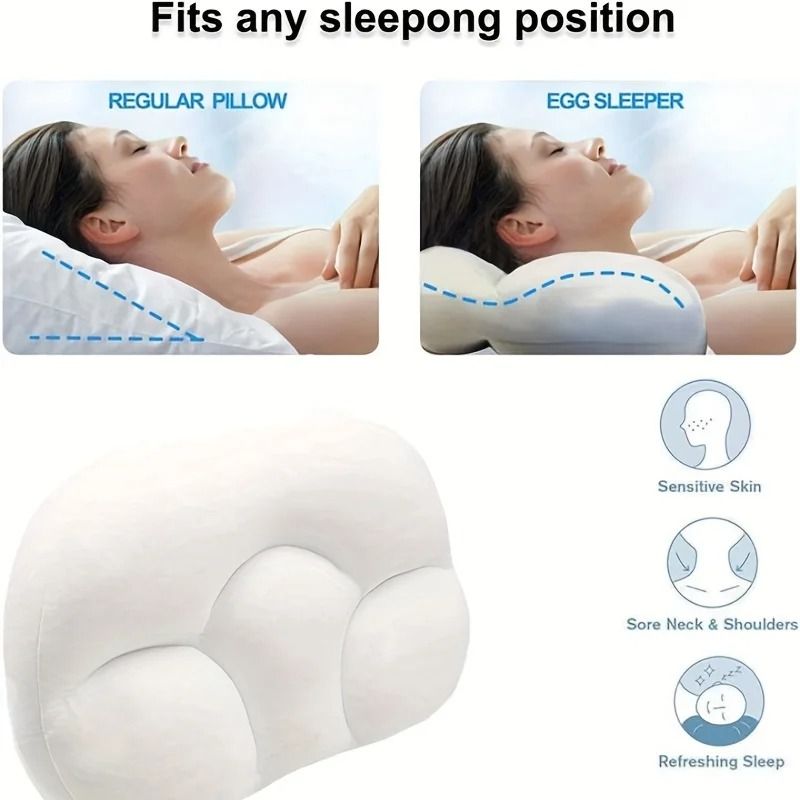 Ergonomic Cloud Comfort Egg Shaped Neck Pillow 3