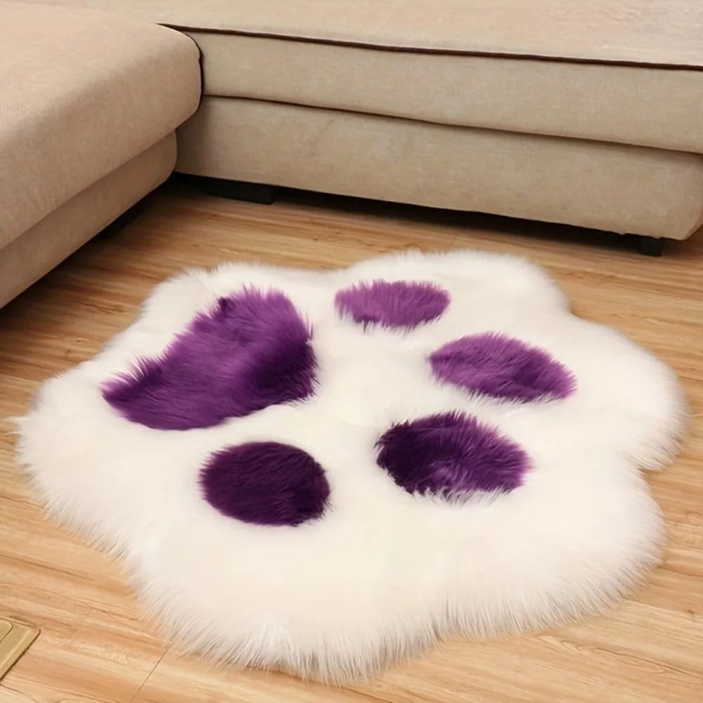 Ultra Soft Plush Cat Paw Decorative Floor Mat 9