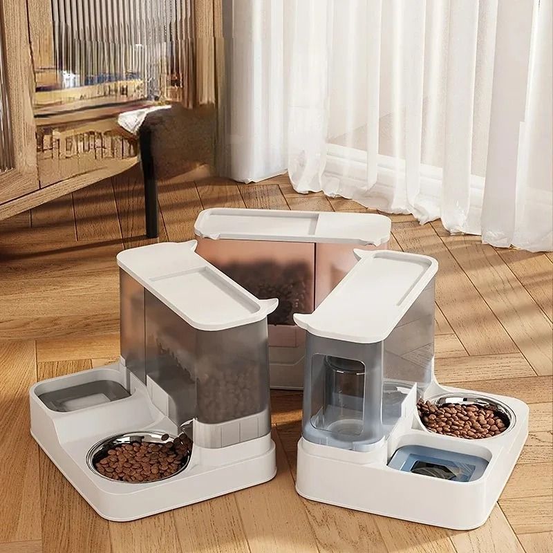 2 In 1 Automatic Pet Gravity Feeder And Waterer 0