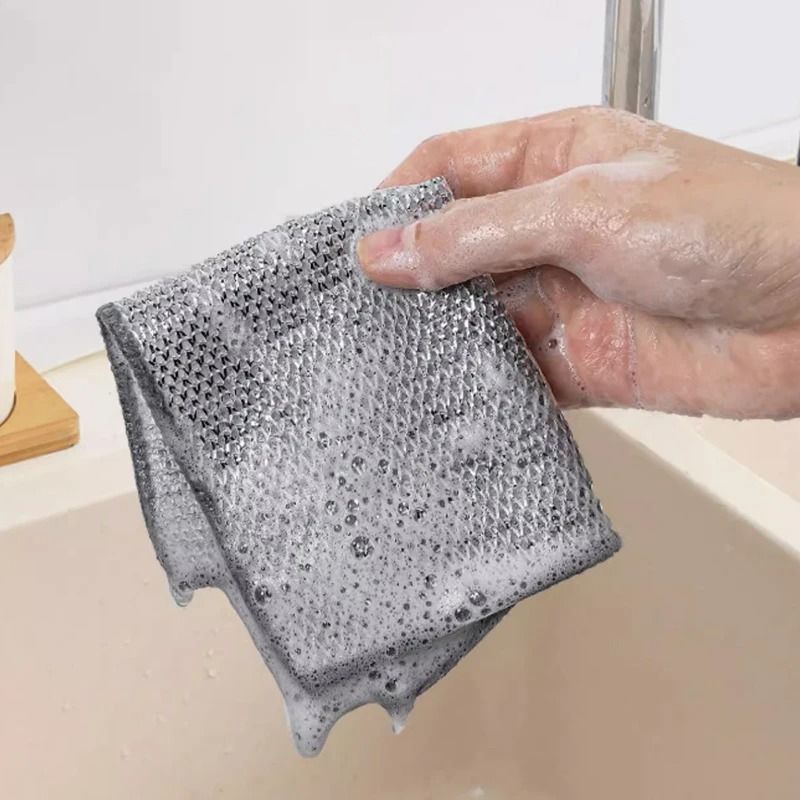 Heavy Duty Silver Wire Scrubbing Cloth 4