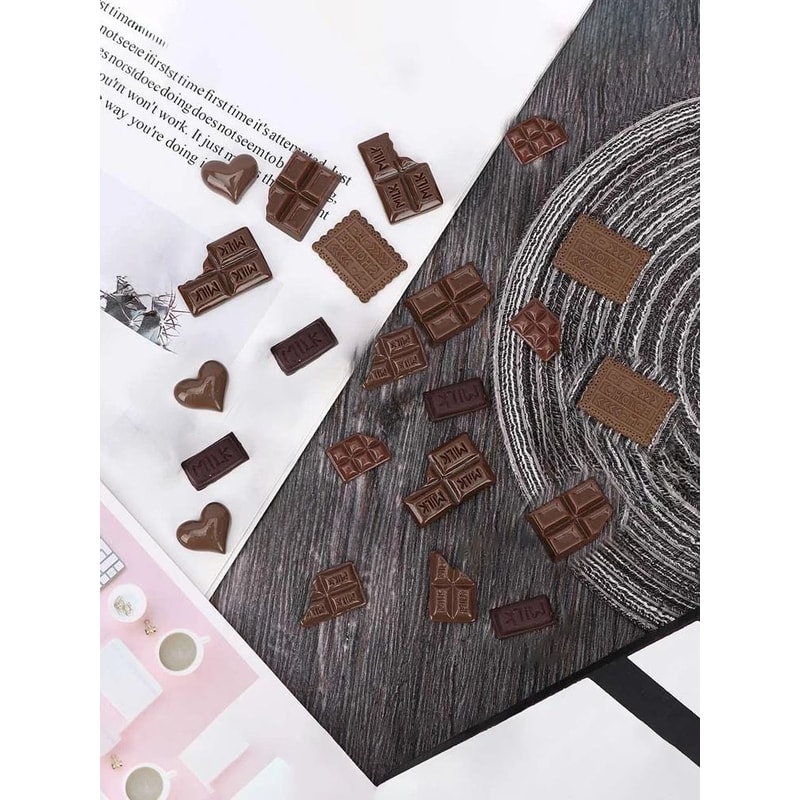 Realistic Miniature Resin Dessert Cabochon Set 5