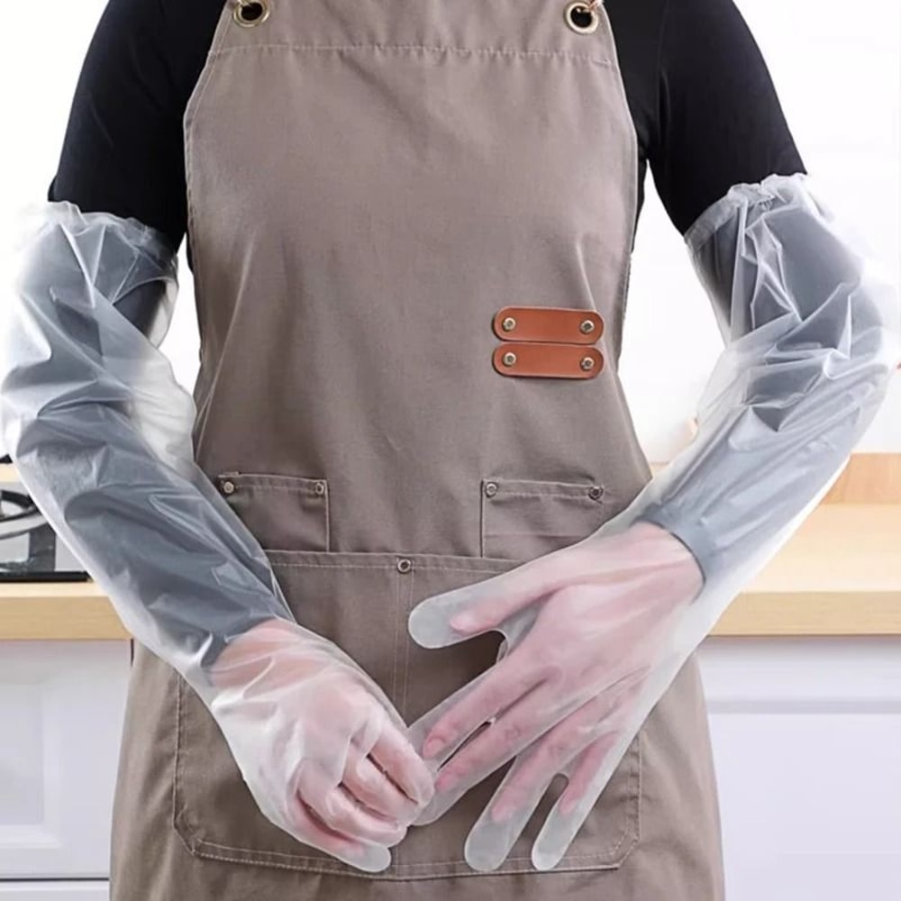 Heavy Duty Extended Disposable Protective Gloves 1