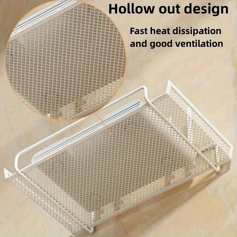 Sleek Stainless Steel Floating Router Shelf 1