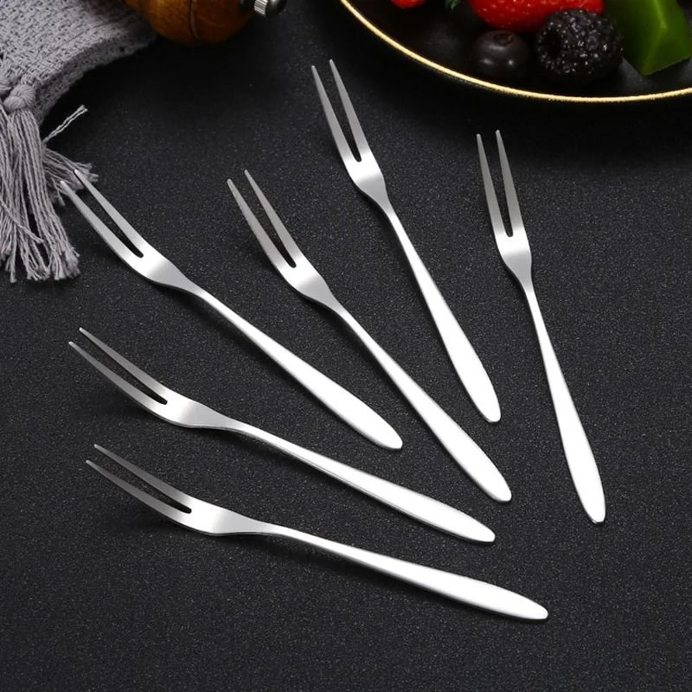Precision Stainless Steel Watermelon Cube Slicer And Fork Set 7