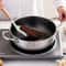 Professional Honeycomb Nonstick Stainless Steel Wok 0