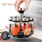 High Clarity Rotating Glass Spice And Seasoning Set 3