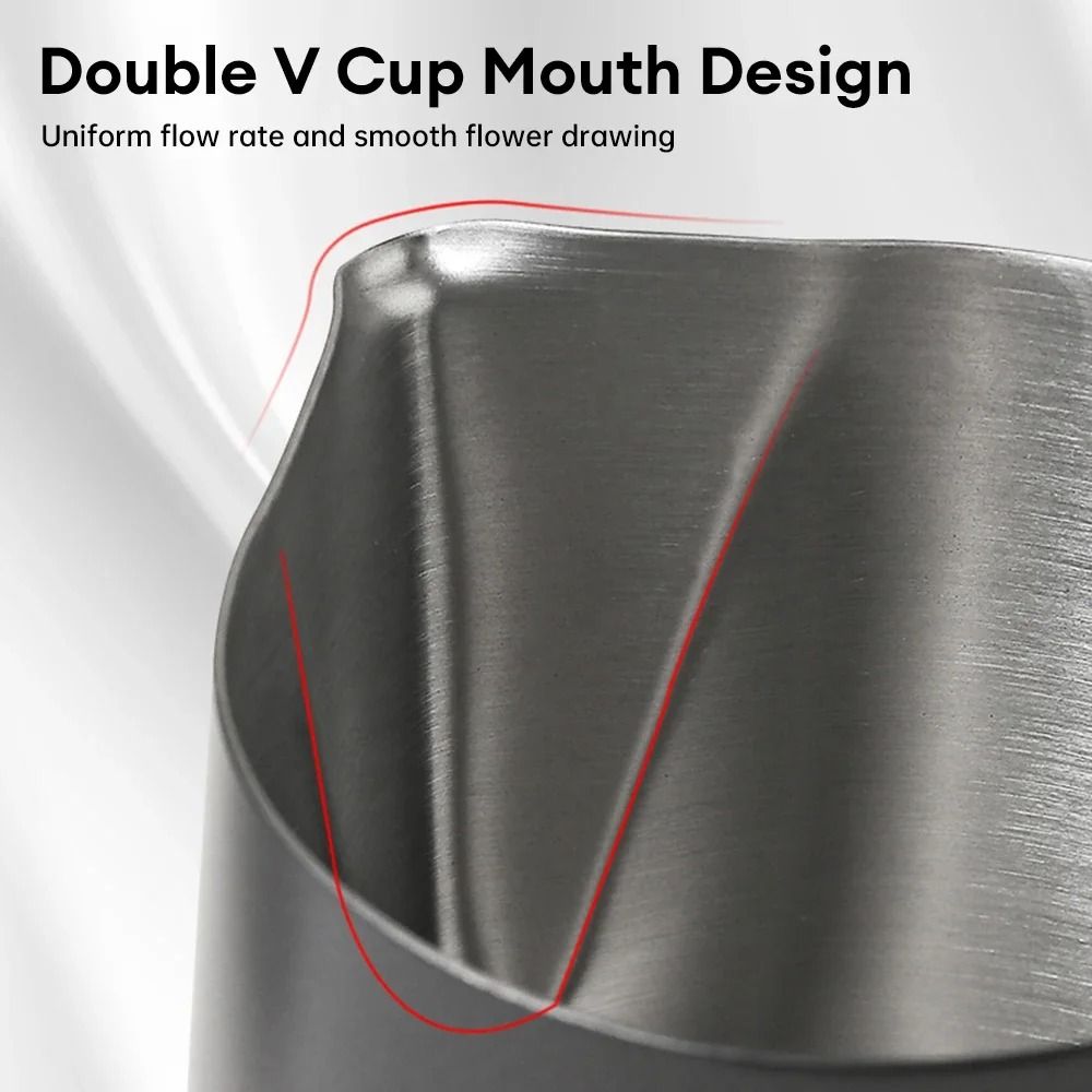 Precision Stainless Steel Milk Frothing Pitcher 5
