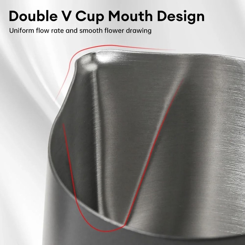 Precision Stainless Steel Milk Frothing Pitcher 5