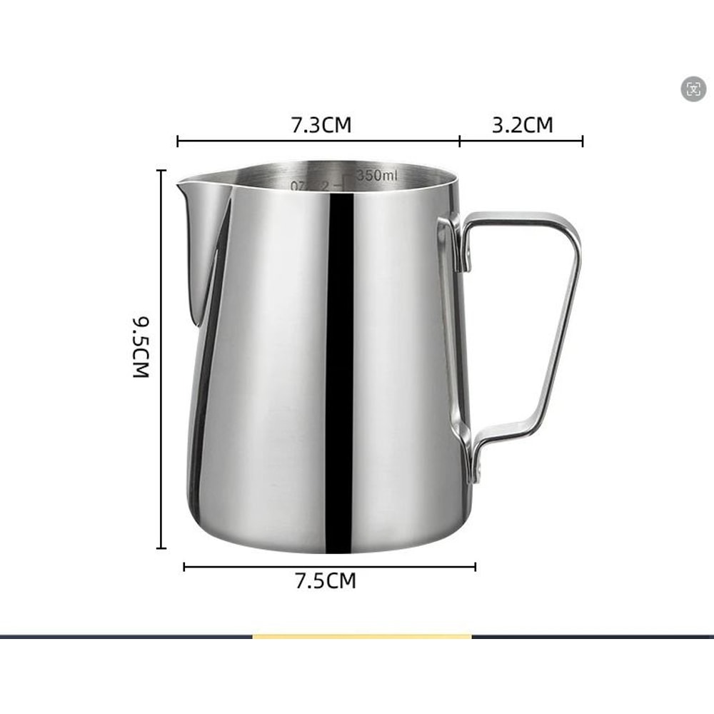 Precision Stainless Steel Milk Frothing Pitcher 7