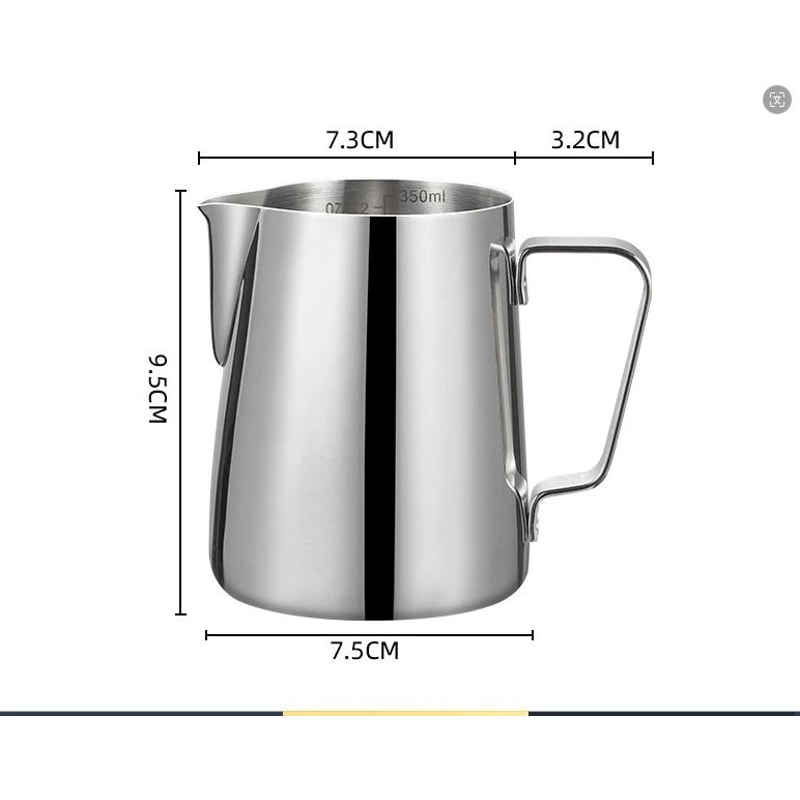 Precision Stainless Steel Milk Frothing Pitcher 7