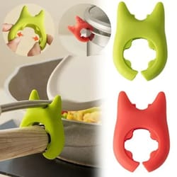 heat resistant silicone devil pot clip and tool rest