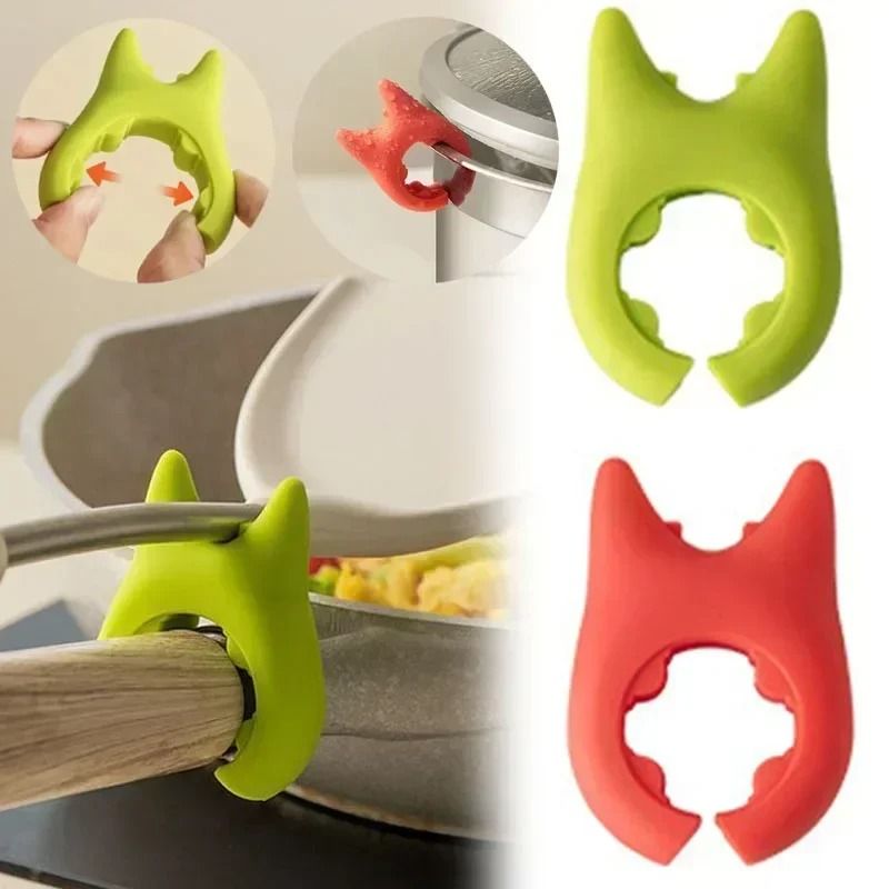 Heat Resistant Silicone Devil Pot Clip And Tool Rest 0