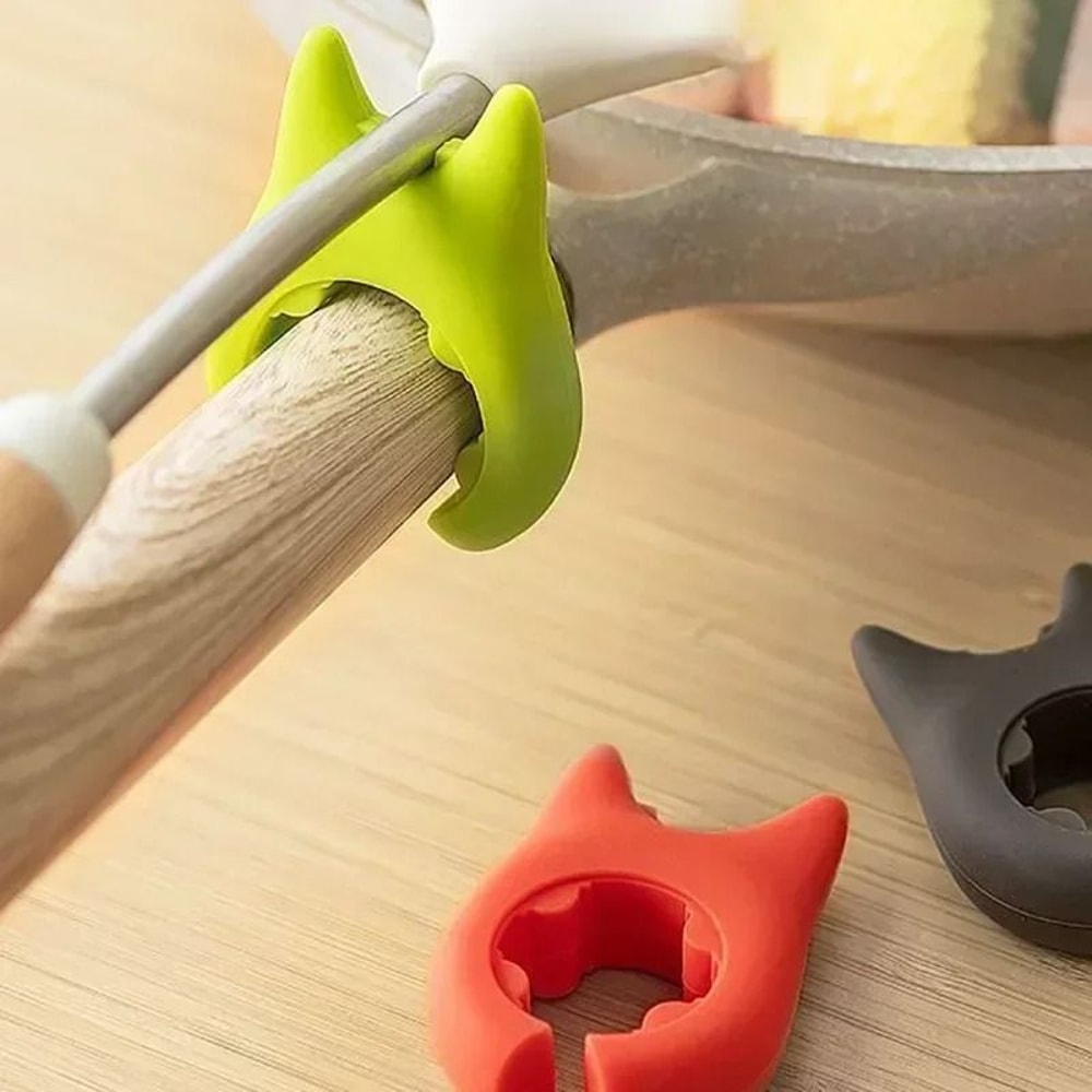 Heat Resistant Silicone Devil Pot Clip And Tool Rest 3
