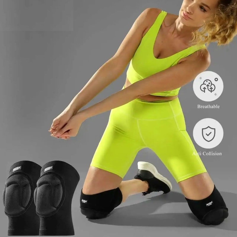 Professional High Impact Padded Sports Knee Sleeves 0