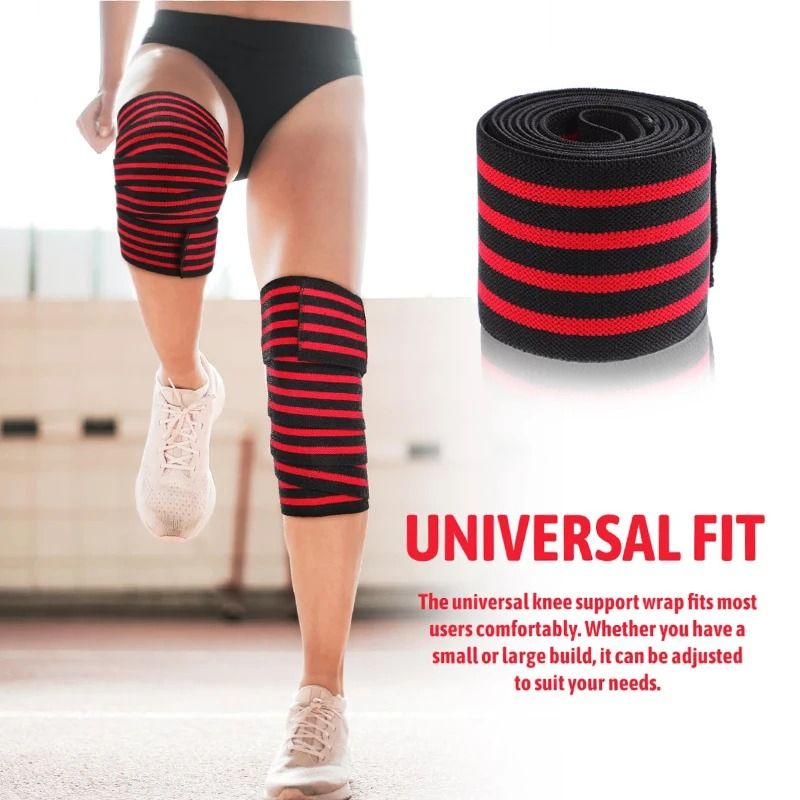 High Tension Competition Grade Weightlifting Knee Wraps 3