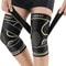 Copper Infused High Tension Knee Support With Adjustable Compression Strap 0