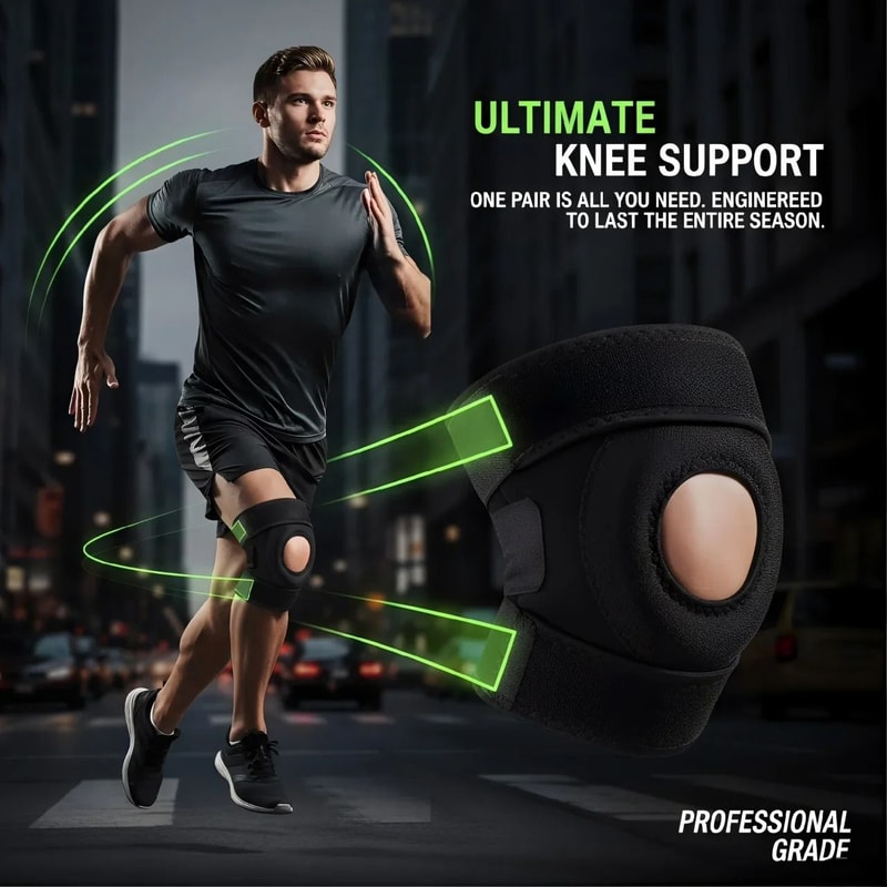 High Stability Orthopedic Joint Stabilizer With Open Patella Support 5