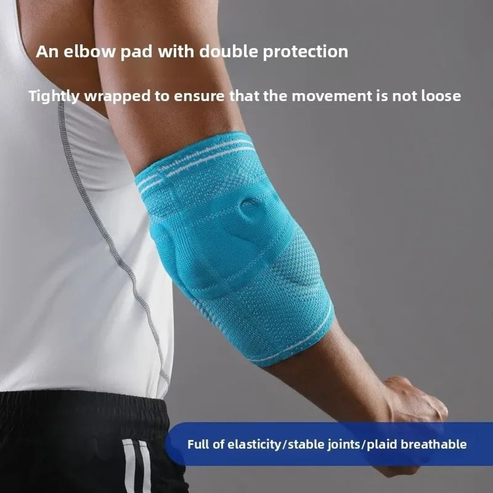 High Performance 3D Knitted Elbow Support With Integrated Gel Protection 1