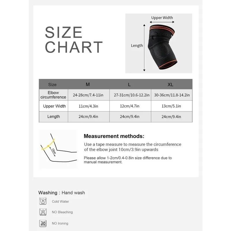 High Performance 3D Knitted Elbow Support With Integrated Gel Protection 4