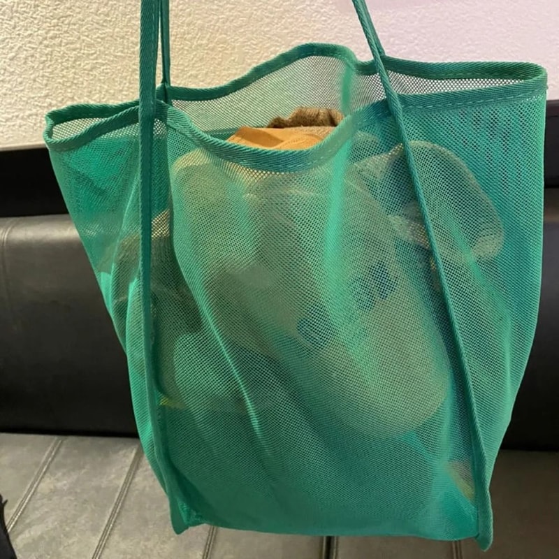 Lightweight Mesh Shoulder Handbag 7