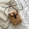 Plush Lambswool Mini Phone Handbag 10