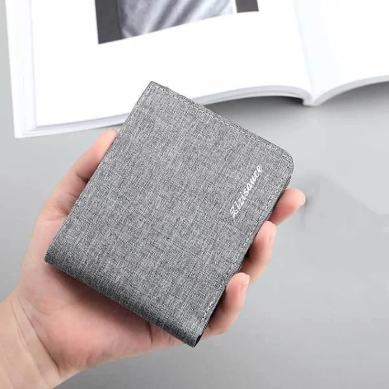Slim Canvas Bi Fold Wallet 4