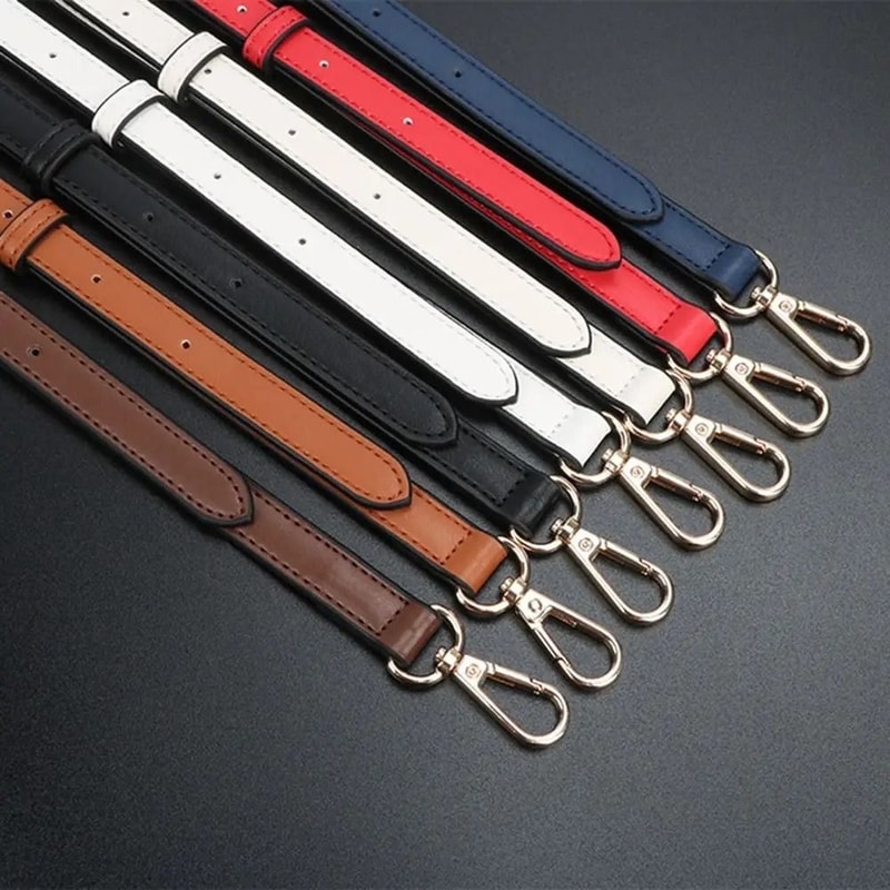 Adjustable Genuine Leather Shoulder Strap 0