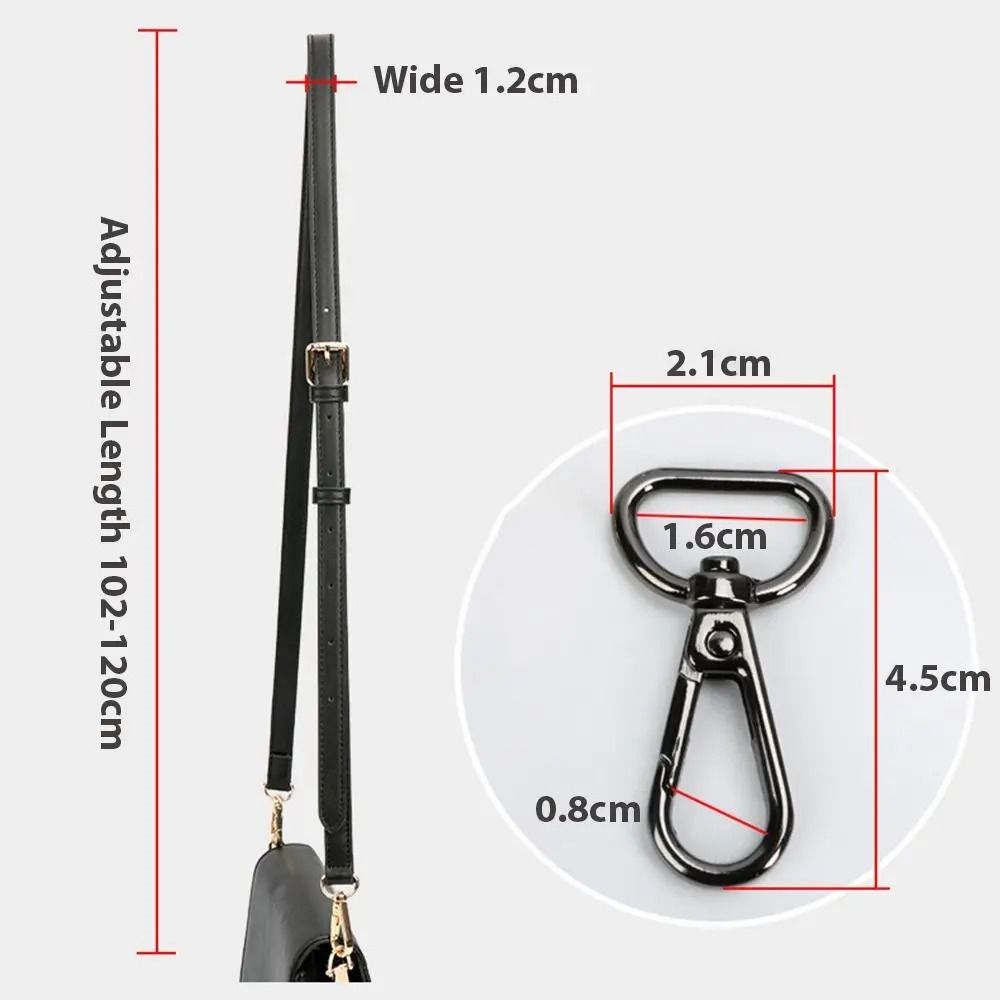 Adjustable Genuine Leather Shoulder Strap 5