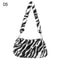 Plush Leopard Print Underarm Handbag 6