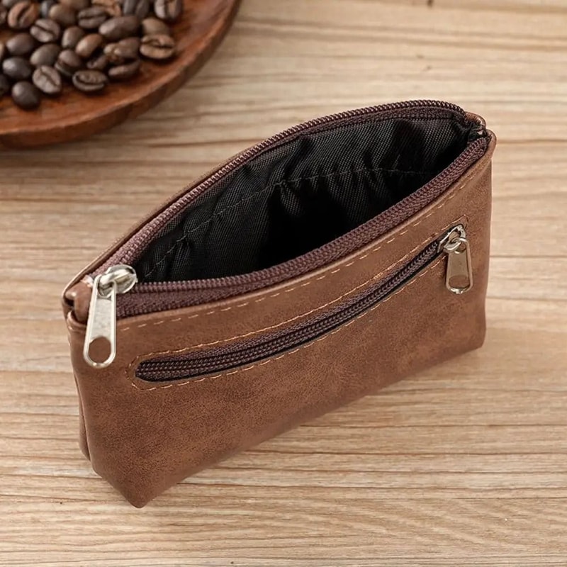 Vintage PU Leather Mini Coin And Card Pouch 3