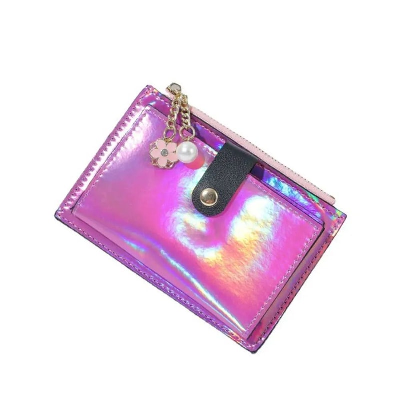 Holographic Laser Mini Wallet And Card Holder 2