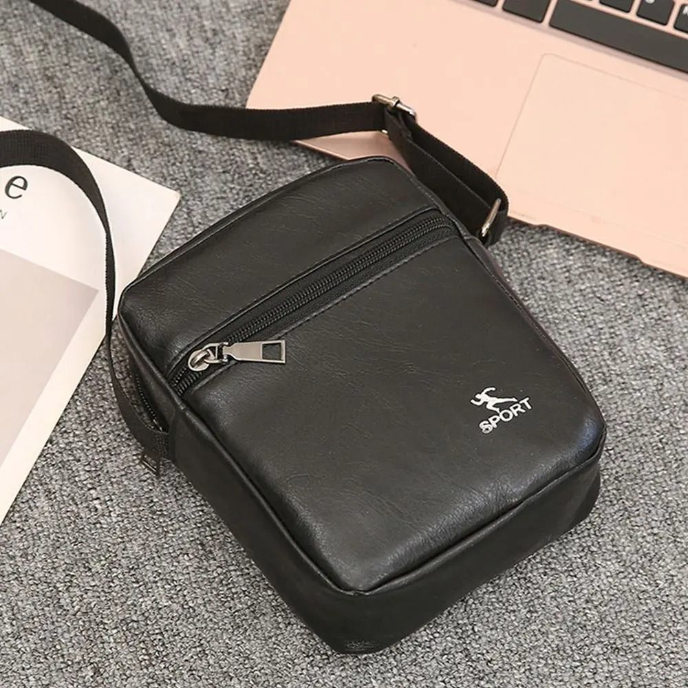 Vintage PU Leather Messenger Crossbody Bag 0