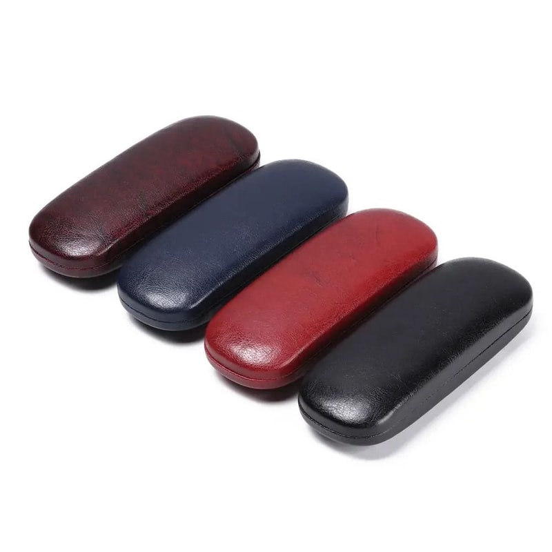 Premium Portable Leather Eyeglass Case 1