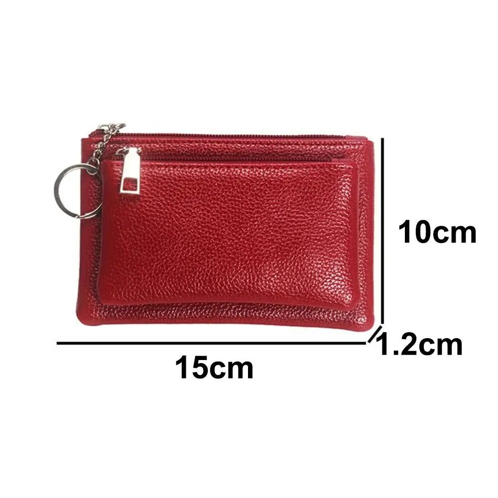 Elegant Lychee Pattern Slim Zipper Wallet 5