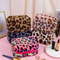 Plush Leopard Print Large Capacity Makeup Bag 1