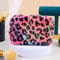 Plush Leopard Print Large Capacity Makeup Bag 3
